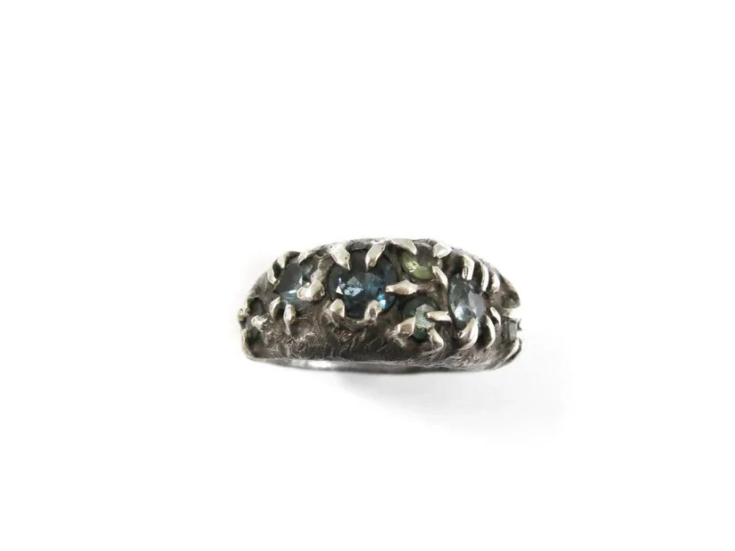 Elaine Ho Sterling Silver Ring (Topaz & Tourmalines) - Image 6