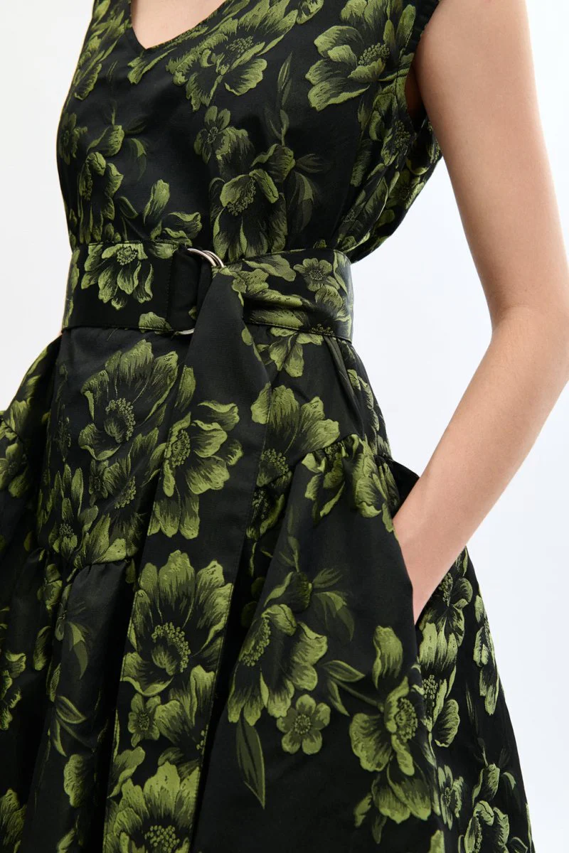 Eliza Faulkner Betty Dress - Green Floral (In-Store) - Image 10