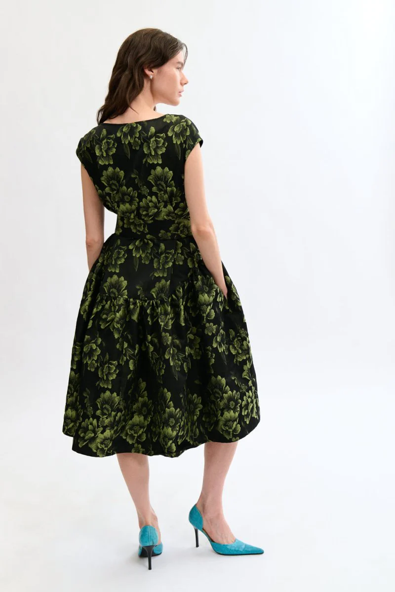 Eliza Faulkner Betty Dress - Green Floral (In-Store) - Image 11