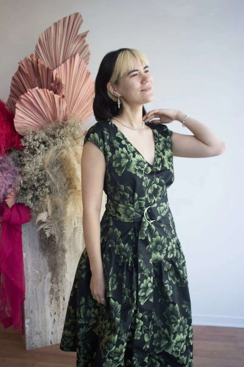 Eliza Faulkner Betty Dress - Green Floral (In-Store) - Image 3