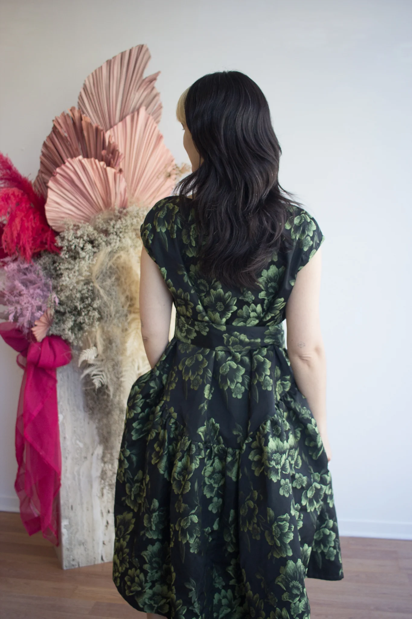 Eliza Faulkner Betty Dress - Green Floral (In-Store) - Image 5