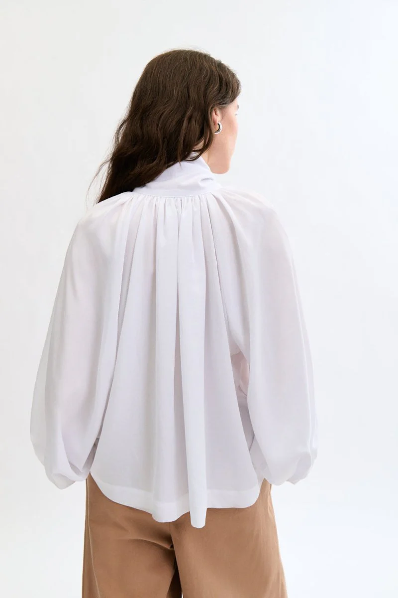 Eliza Faulkner Bowie Blouse - White (In-Store) - Image 8