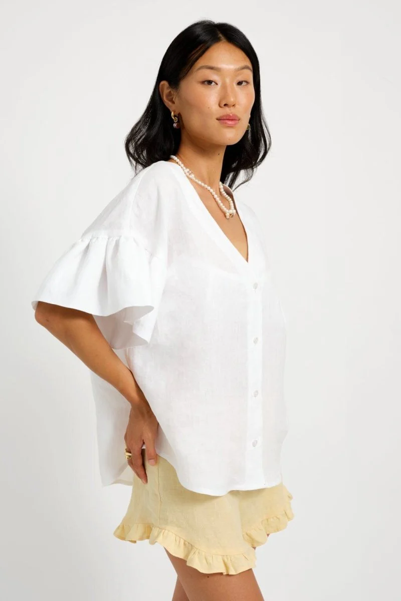 Eliza Faulkner Dottie Blouse - White (In-Store) - Image 9