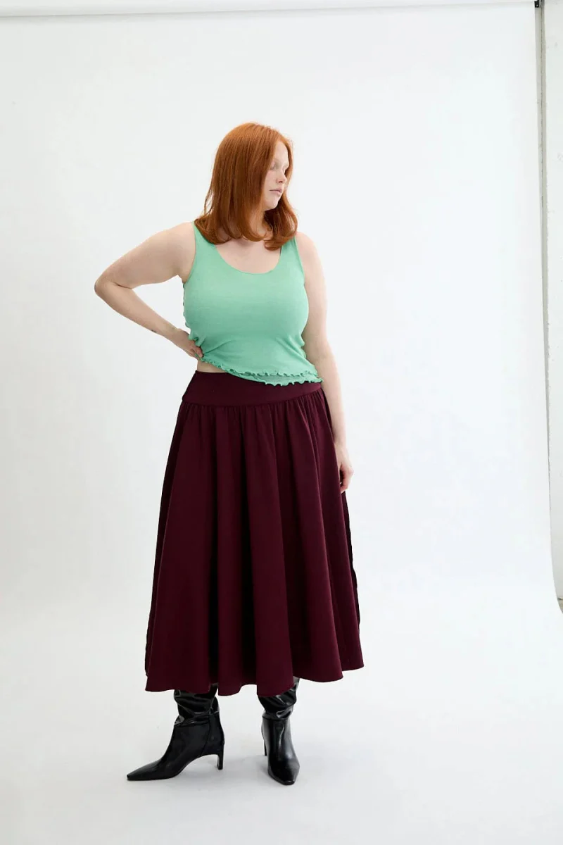 Eliza Faulkner Florence Skirt - Shiraz (In-Store) - Image 6