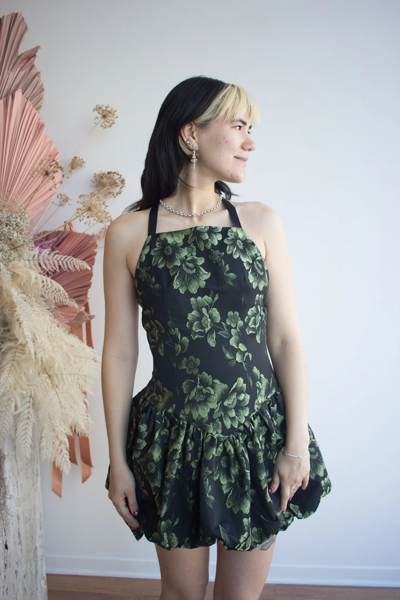 Eliza Faulkner Lila Dress - Green Floral (In-Store) - Image 2