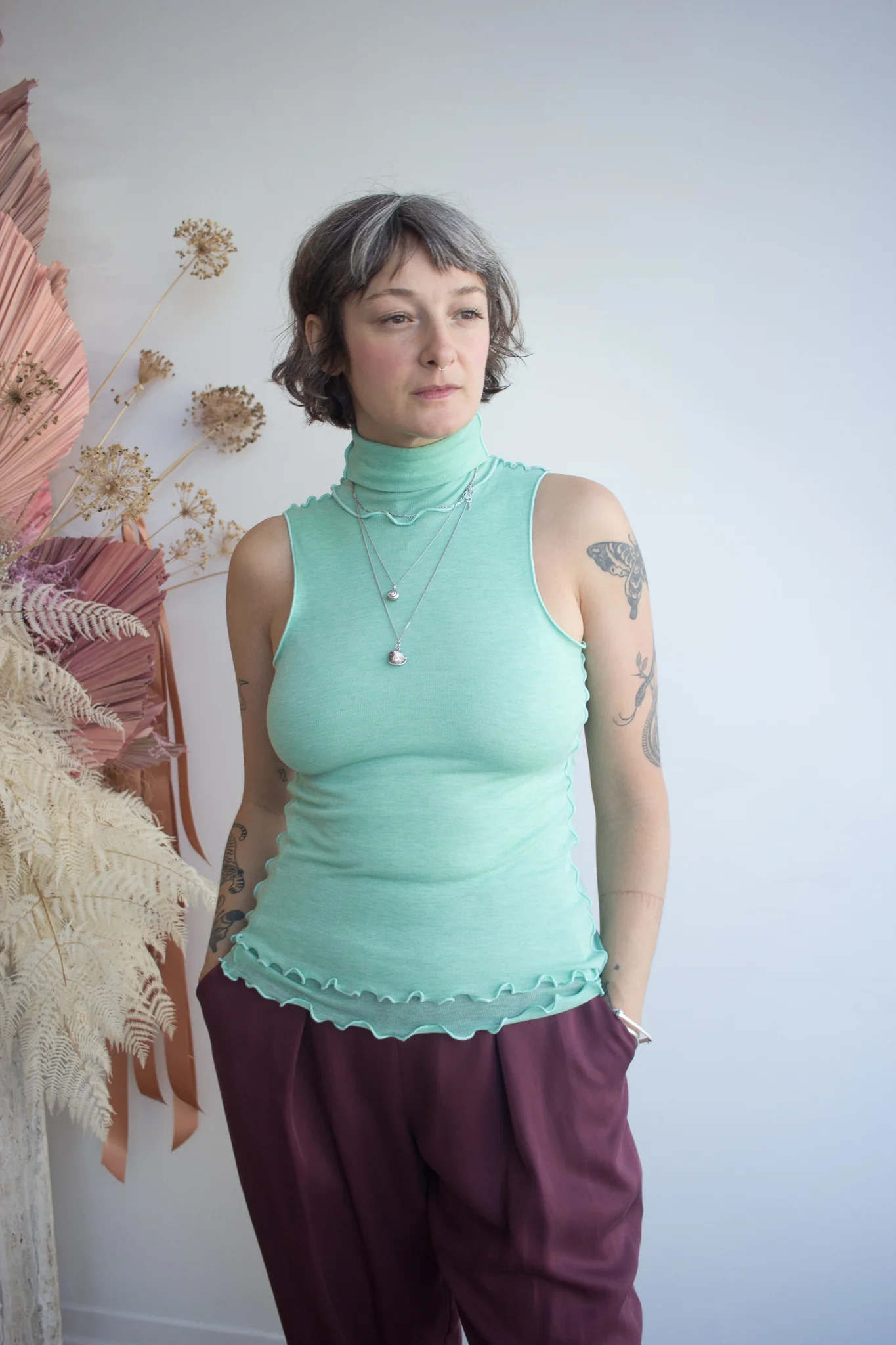 Eliza Faulkner Loulou Top - Mint (Online Exclusive)