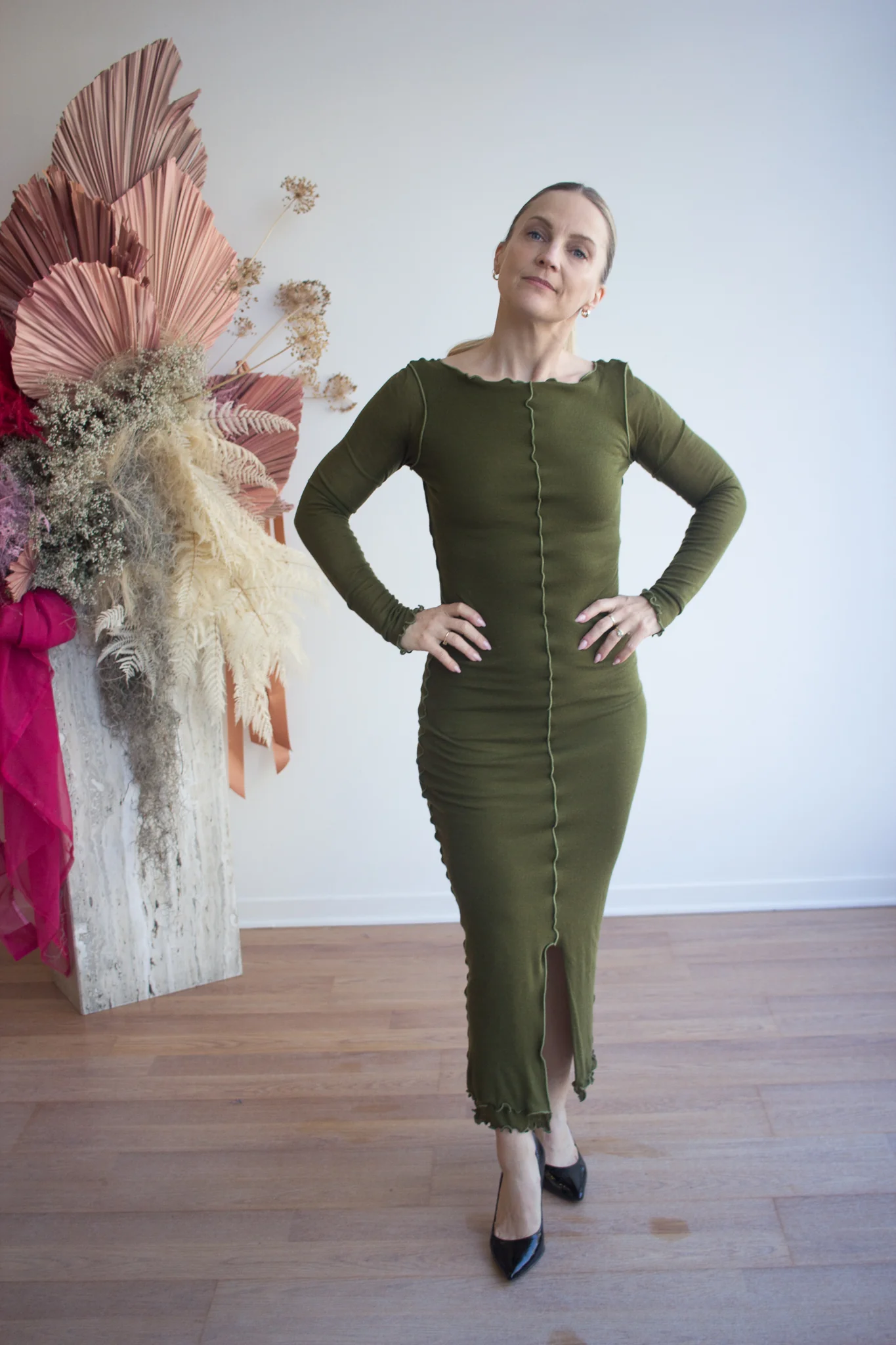 Eliza Faulkner Riley Dress - Green (In-Store)