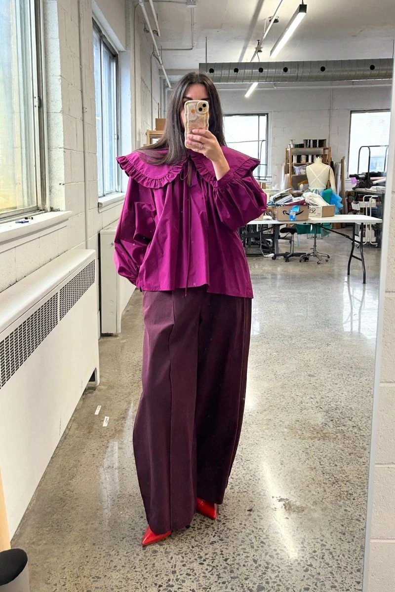 Eliza Faulkner Sawyer Top - Dark Fuchsia or White (Online Exclusive) - Image 10