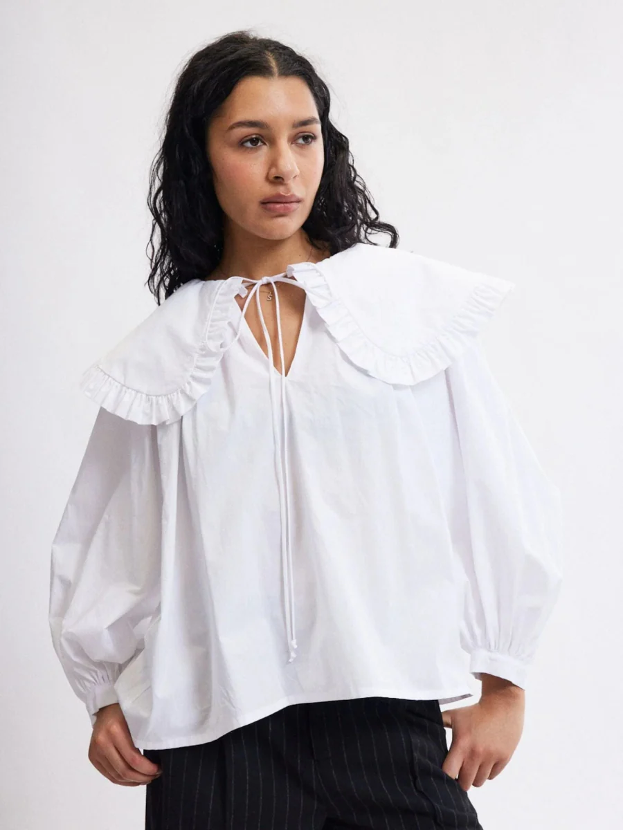 Eliza Faulkner Sawyer Top - Dark Fuchsia or White (Online Exclusive) - Image 2