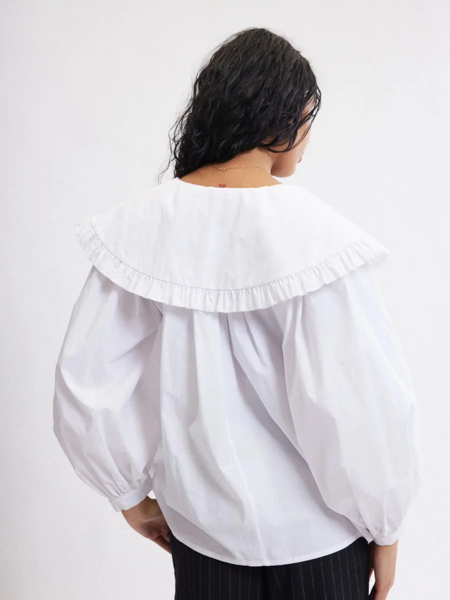 Eliza Faulkner Sawyer Top - Dark Fuchsia or White (Online Exclusive) - Image 3