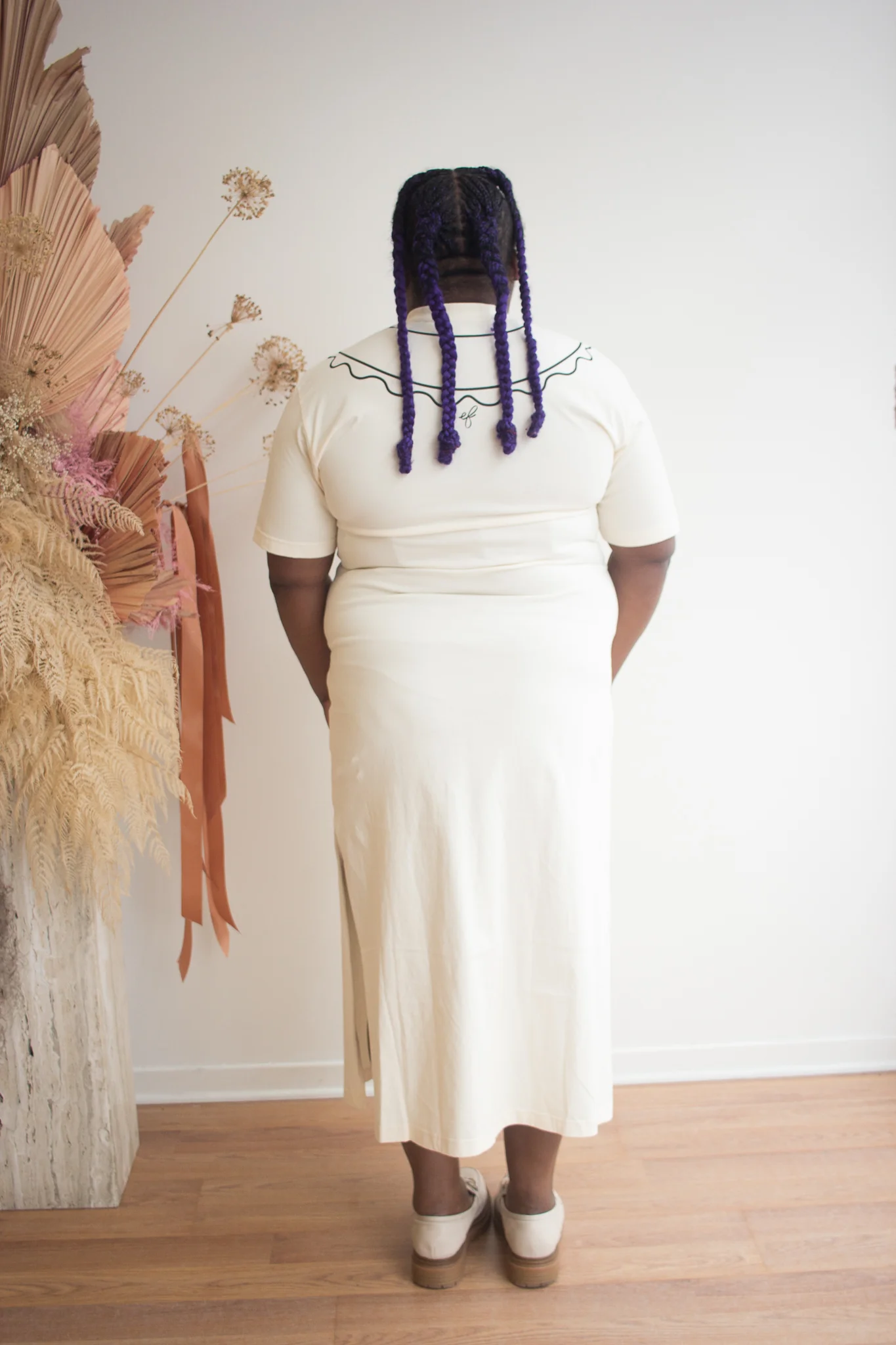 Eliza Faulkner Trompe L'Oeil Dress - Beige (In-Store) - Image 3