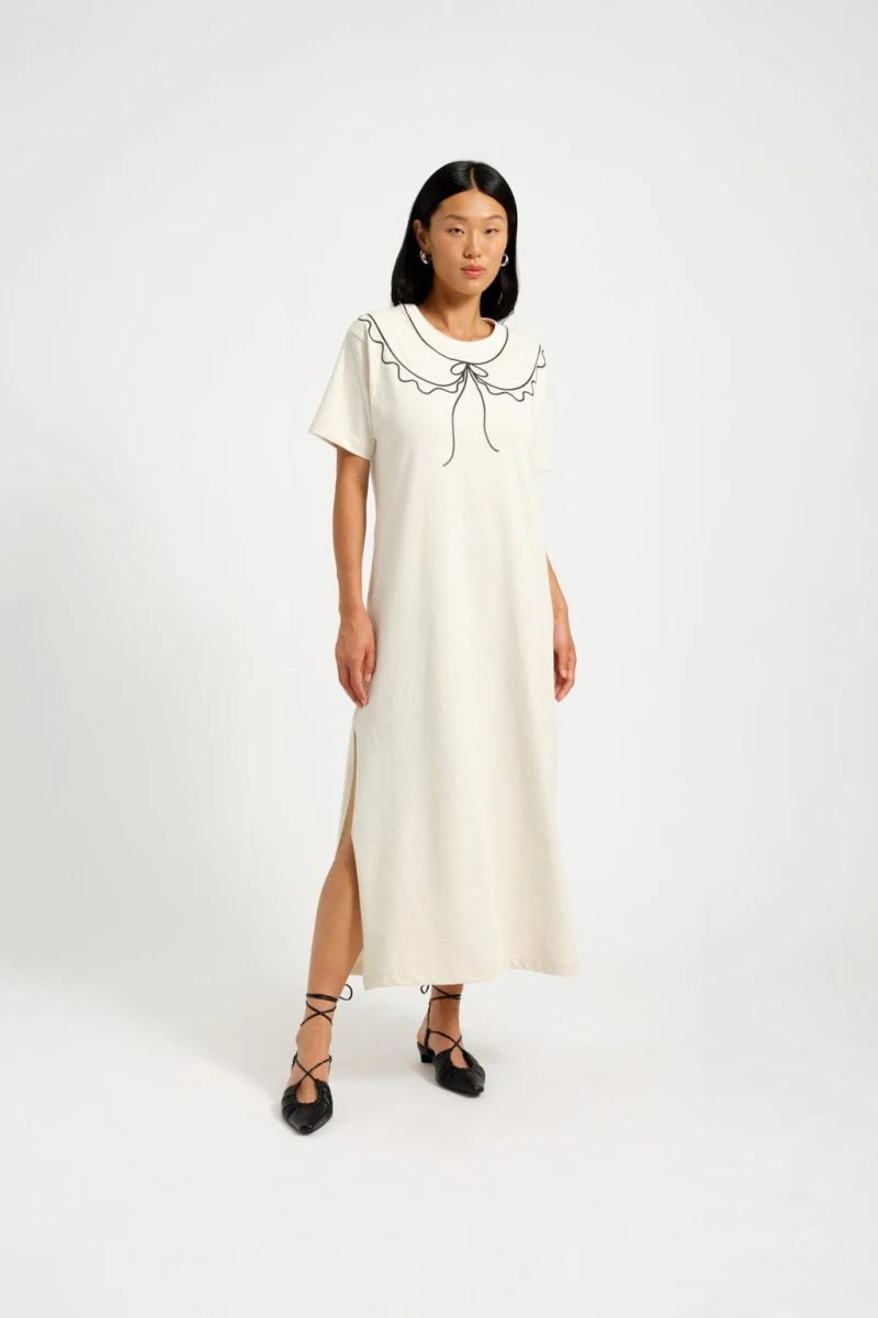 Eliza Faulkner Trompe L'Oeil Dress - Beige (In-Store) - Image 5