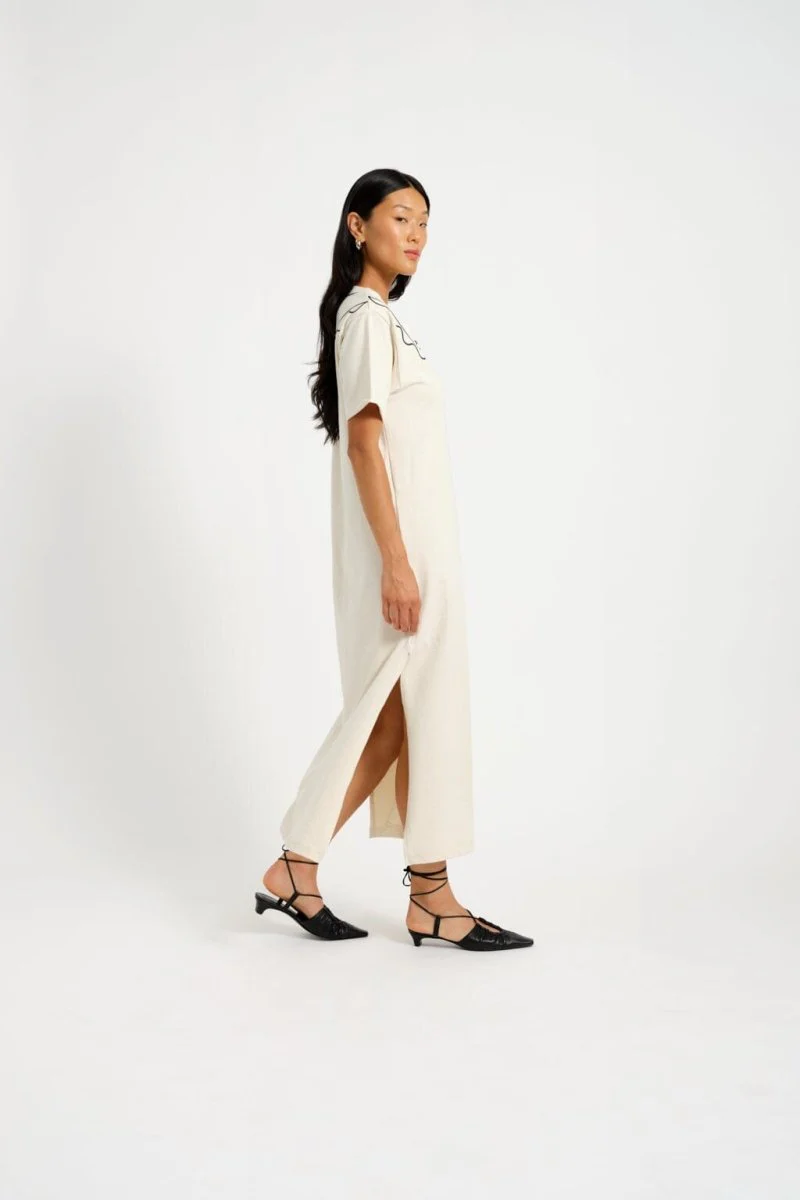 Eliza Faulkner Trompe L'Oeil Dress - Beige (In-Store) - Image 6