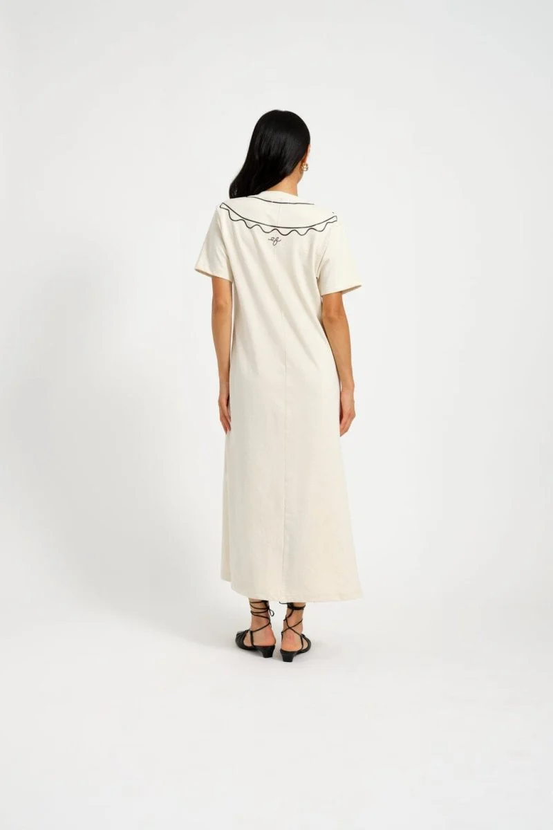 Eliza Faulkner Trompe L'Oeil Dress - Beige (In-Store) - Image 7