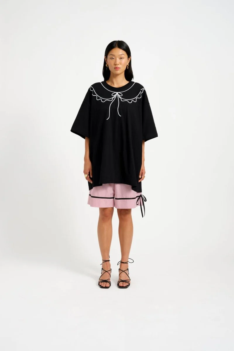 Eliza Faulkner Trompe L'Oeil Tee - Black (In Store) - Image 8