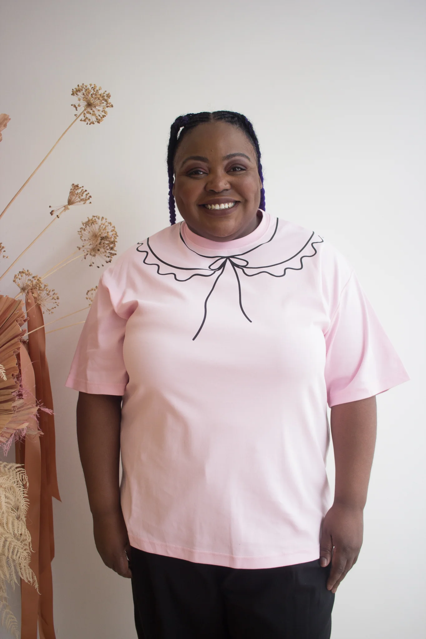 Eliza Faulkner Trompe L'Oeil Tee - Pink (In Store)
