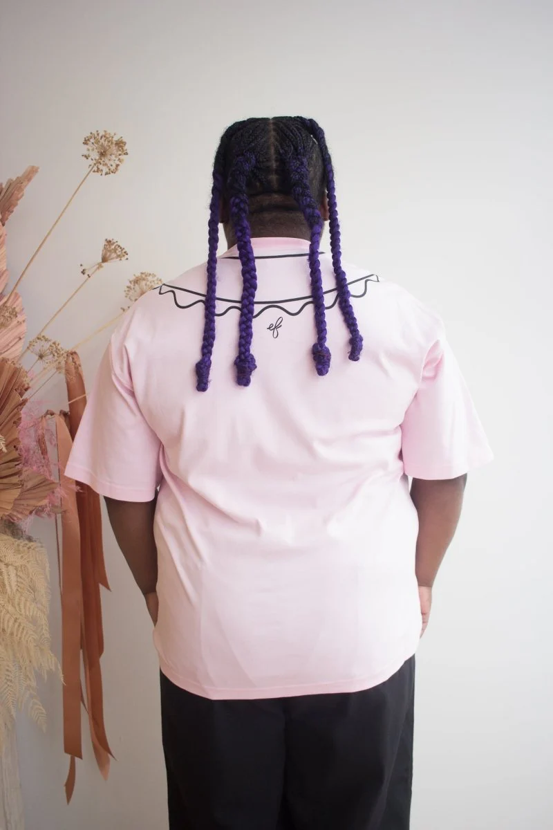 Eliza Faulkner Trompe L'Oeil Tee - Pink (In Store) - Image 4