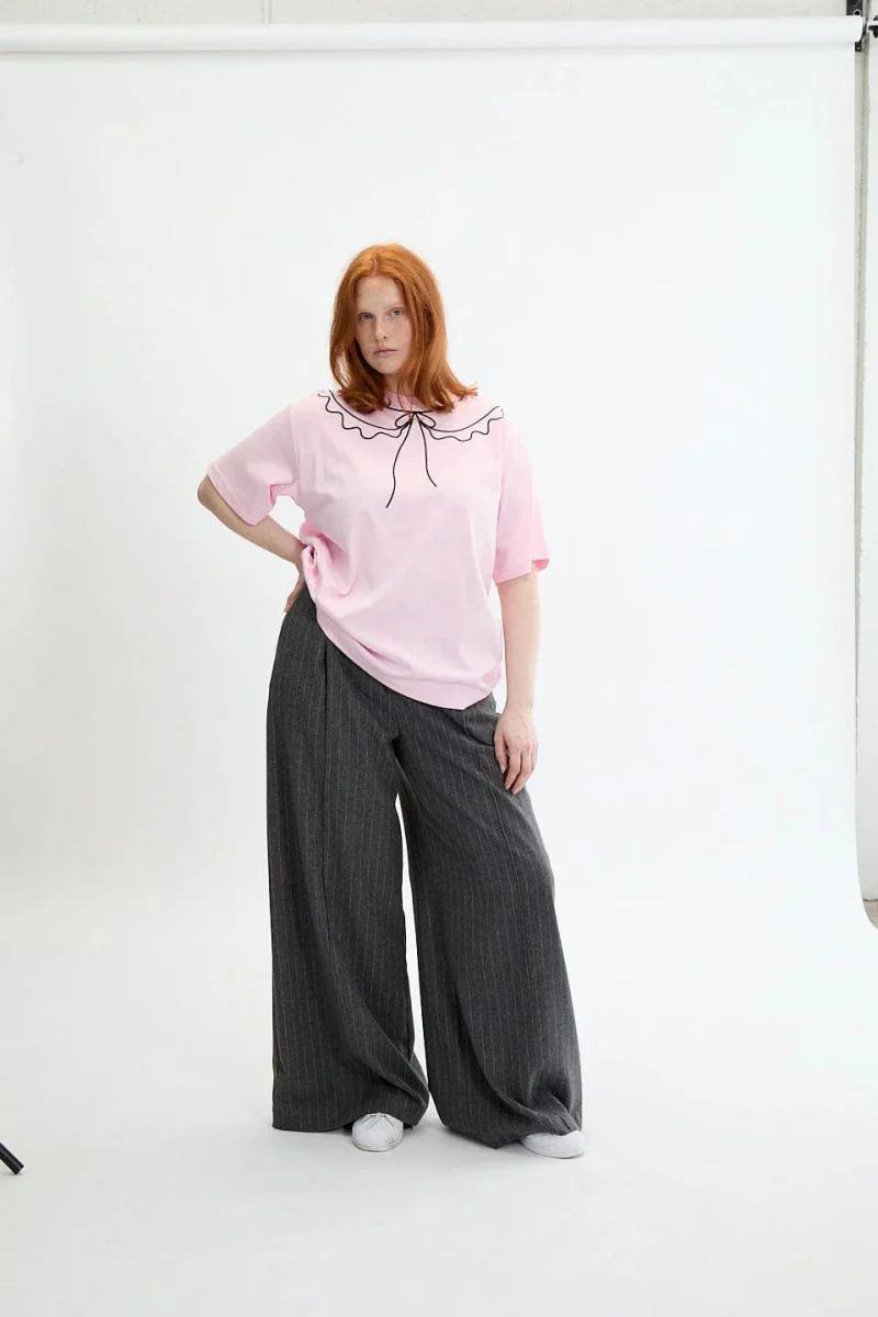 Eliza Faulkner Trompe L'Oeil Tee - Pink (In Store) - Image 6