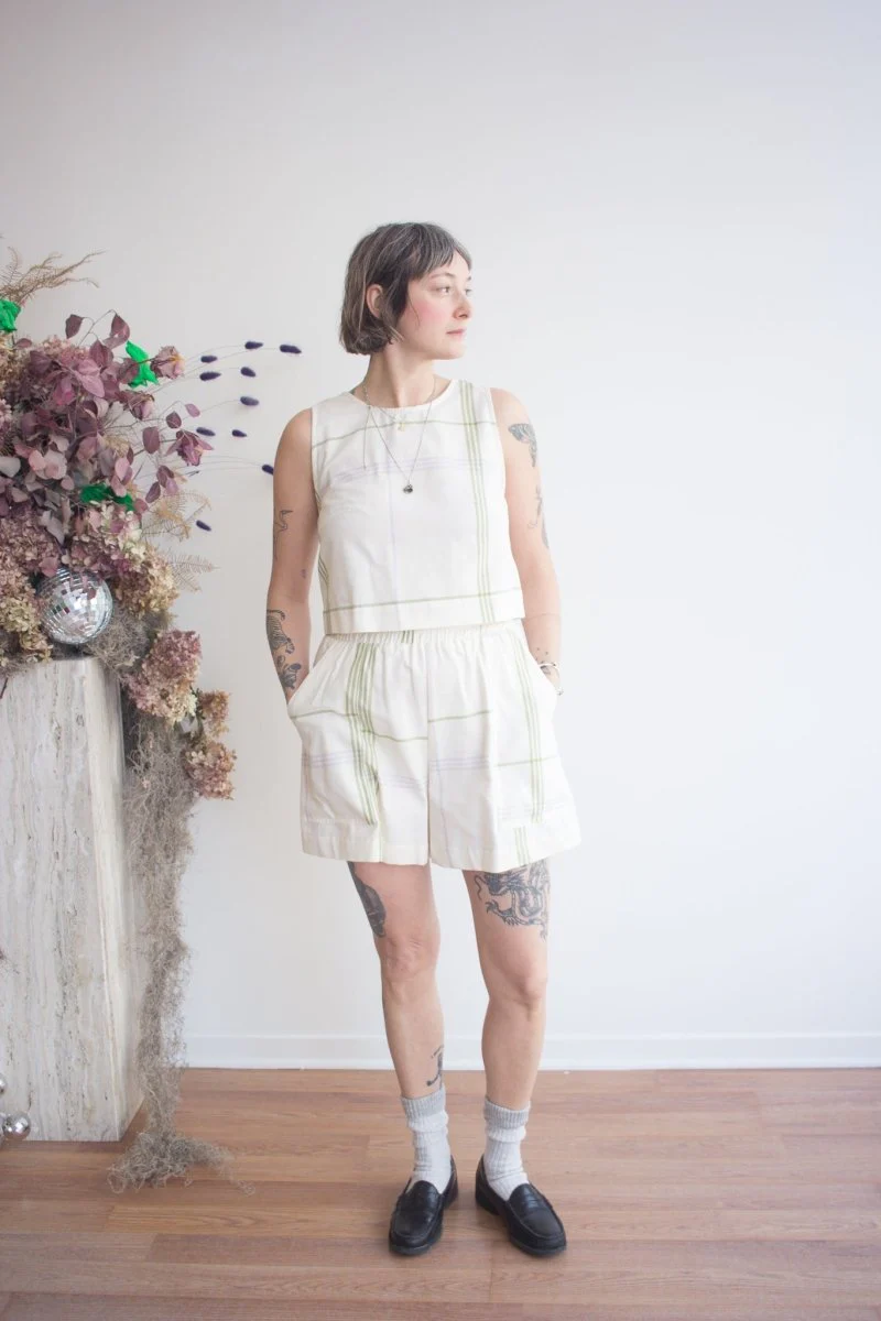 Eve Gravel Henderson Top - Summer Tartan (In-Store) - Image 4
