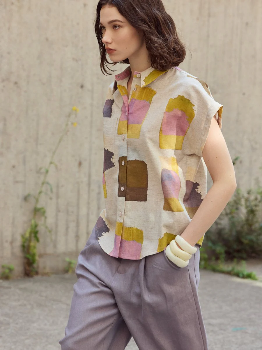 Eve Gravel Haley Shirt - Blue/Gold or Yellow/Gold (Pre-Order) - Image 5