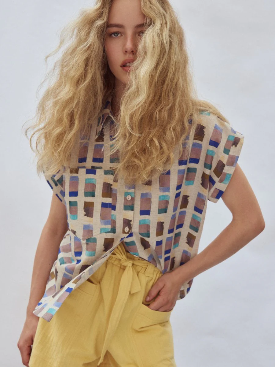Eve Gravel Haley Shirt - Blue/Gold or Yellow/Gold (Pre-Order) - Image 7
