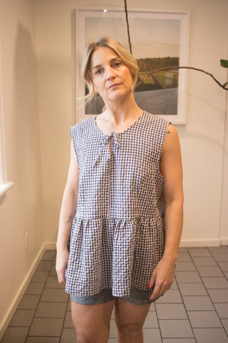 Eve Gravel Judy Top - Blue/Mauve or Green/Yellow (Online Exclusive)