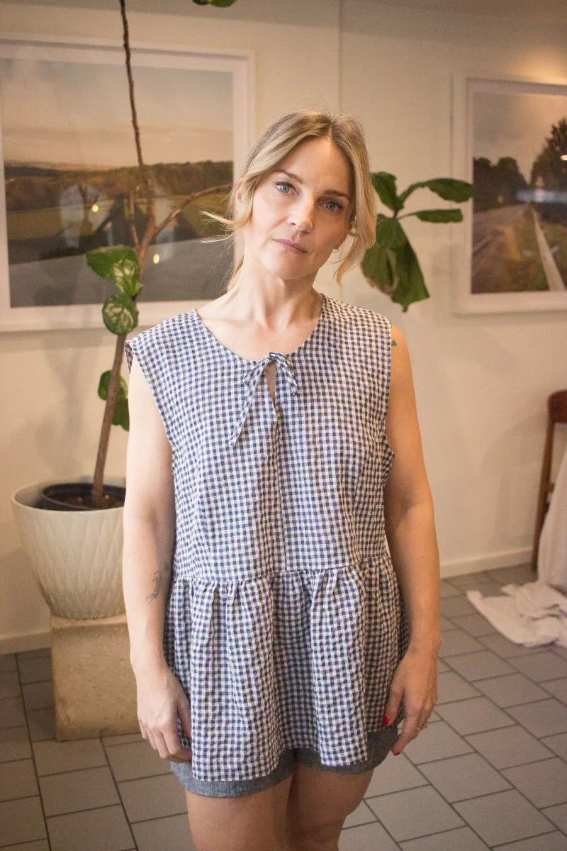 Eve Gravel Judy Top - Blue/Mauve or Green/Yellow (Online Exclusive) - Image 3