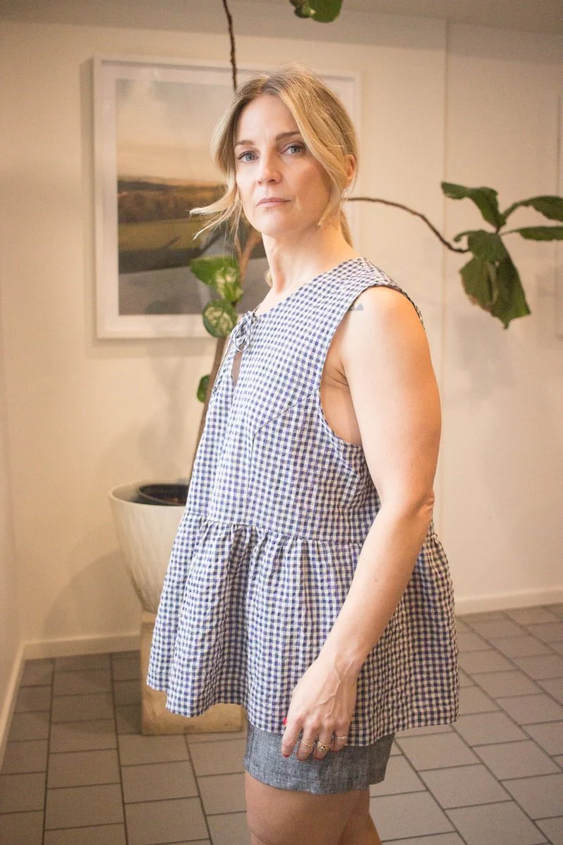 Eve Gravel Judy Top - Blue/Mauve or Green/Yellow (Online Exclusive) - Image 4