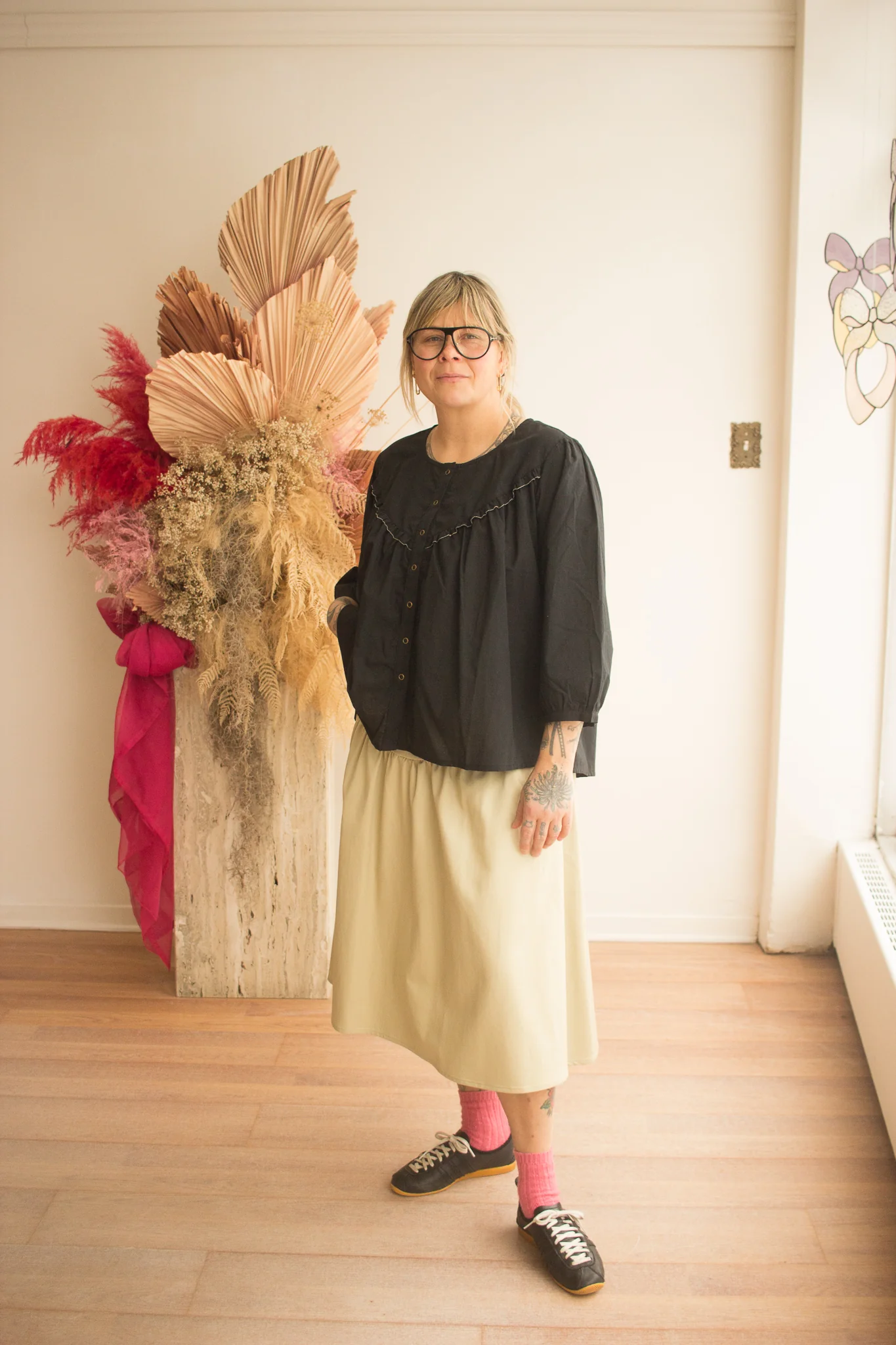 Eve Gravel Kerry Skirt - Light Sage (In-Store) - Image 5