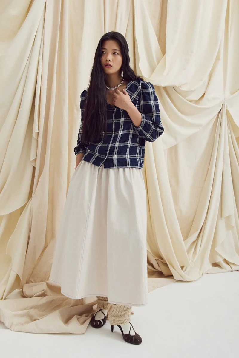 Eve Gravel Lucila Top - Navy/Cream (In-Store) - Image 23