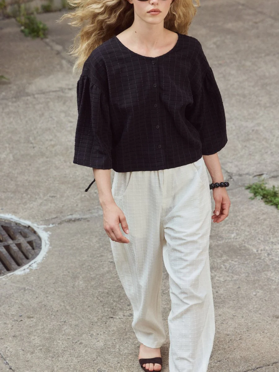 Eve Gravel Maggie Shirt - Black or White (Online Exclusive) - Image 6