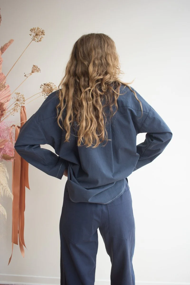 Eve Gravel Malabou Shirt - Marine (In Store) - Image 4