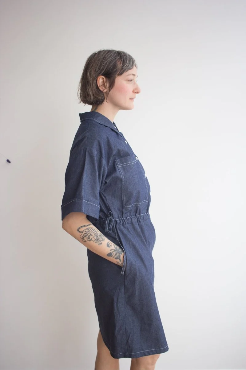 Eve Gravel Phoebe Dress - Light or Dark Denim (Online Exclusive) - Image 2