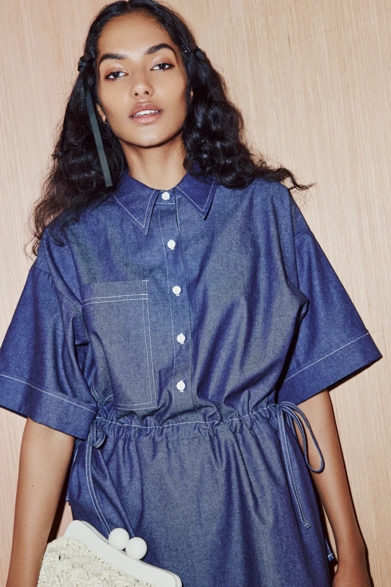 Eve Gravel Phoebe Dress - Light or Dark Denim (Online Exclusive) - Image 9