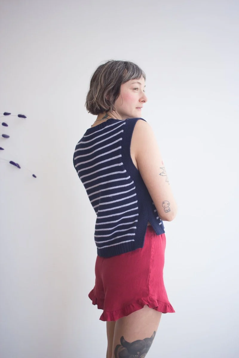 Eve Gravel Poppy Knit Top - Various Colours (Online Exclusive) - Image 3