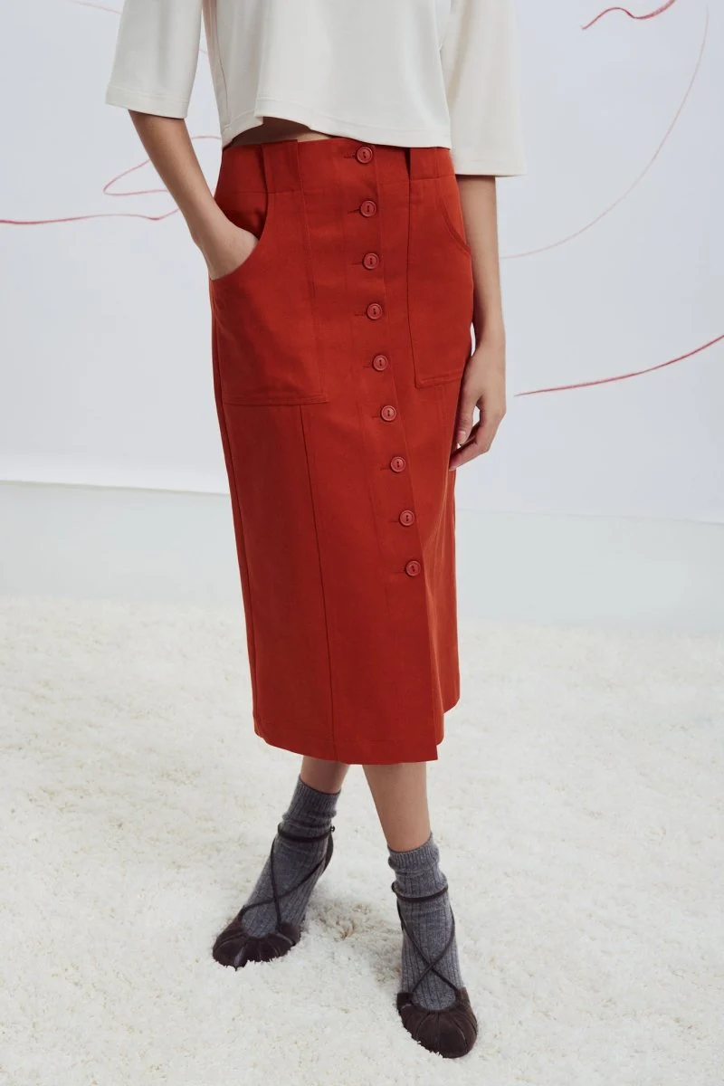 Eve Gravel Sabine Skirt - Various Colours (Online Exclusive) - Image 3