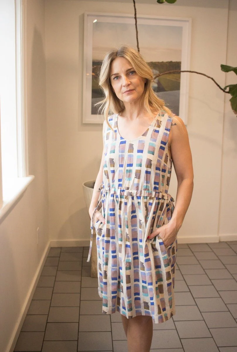 Eve Gravel Sam Dress - Blue/Gold or Yellow/Gold (Pre-Order)