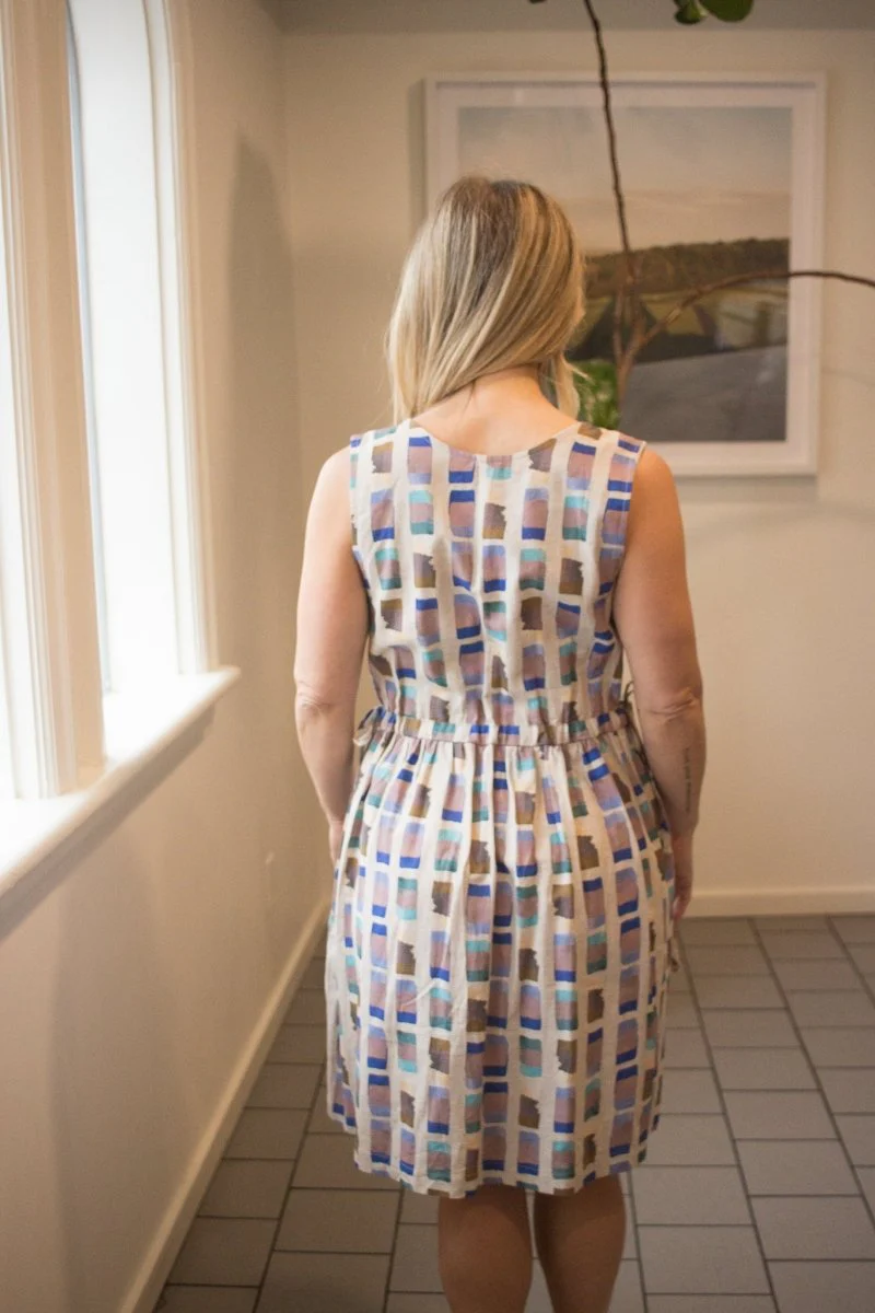 Eve Gravel Sam Dress - Blue/Gold or Yellow/Gold (Pre-Order) - Image 3