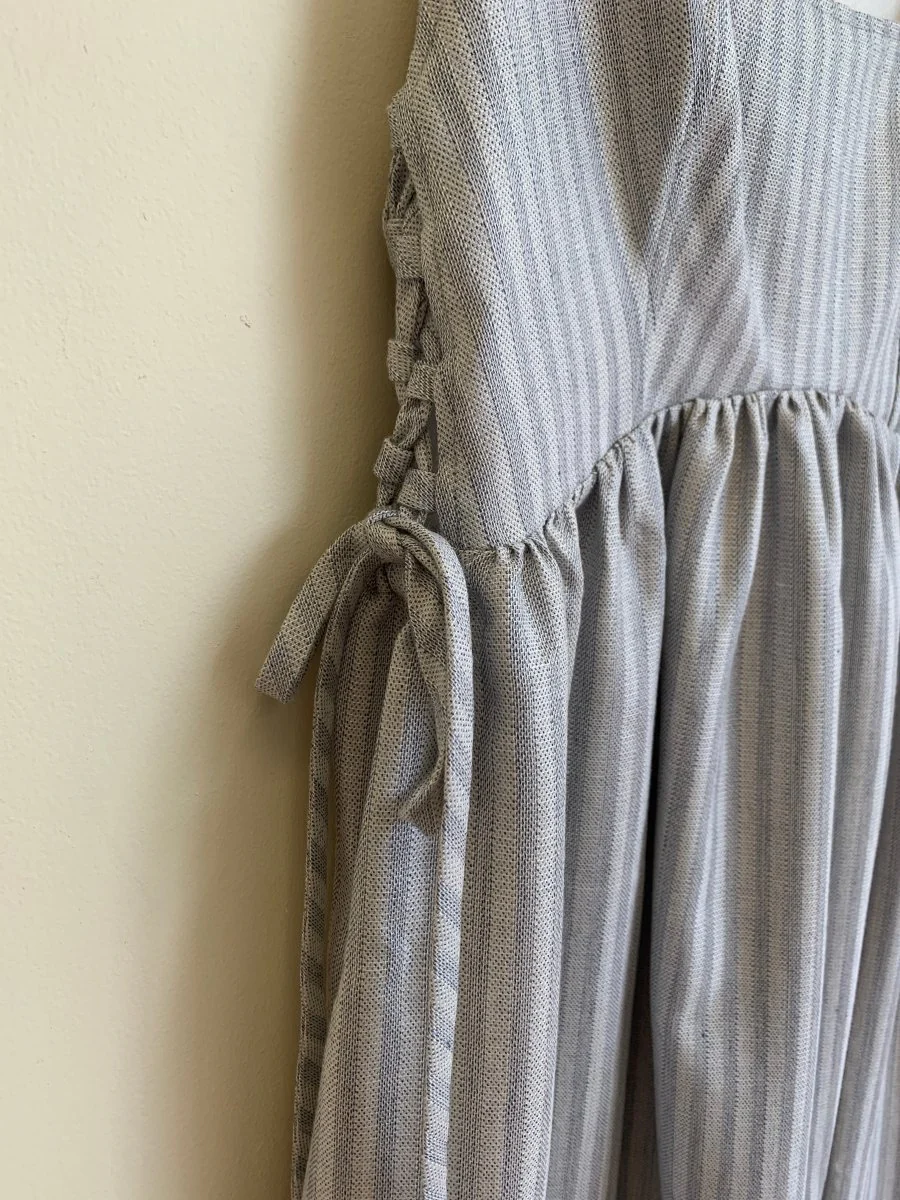 Fortiv Tulip Dress (Silver Stripe) - Image 3