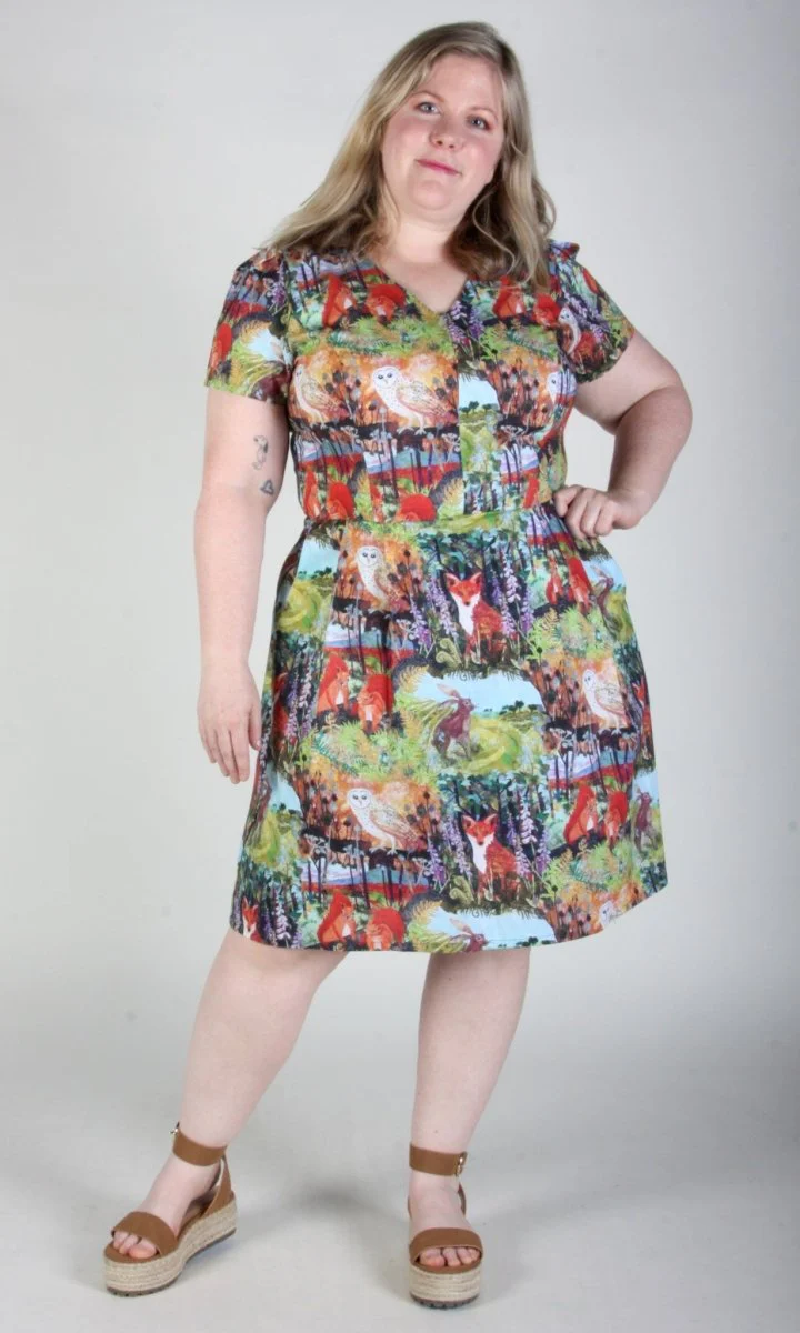 Birds of North America Fruit Dove Dress - Hedgerow (Online Exclusive) - Image 12