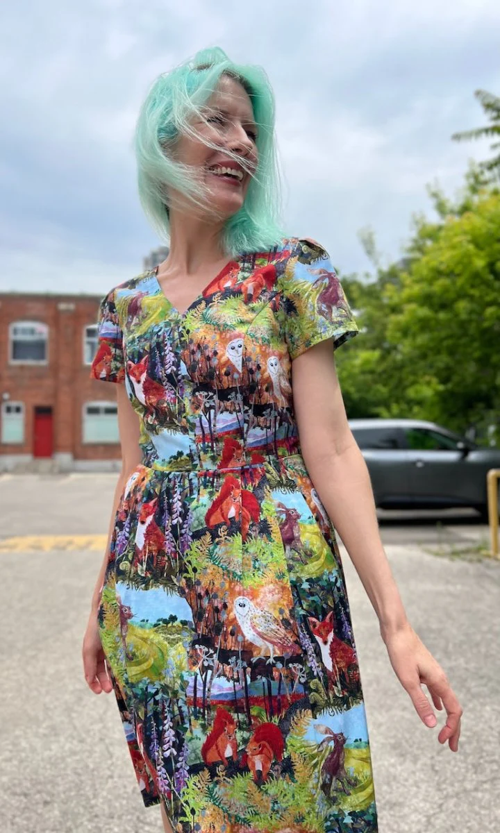 Birds of North America Fruit Dove Dress - Hedgerow (Online Exclusive) - Image 5