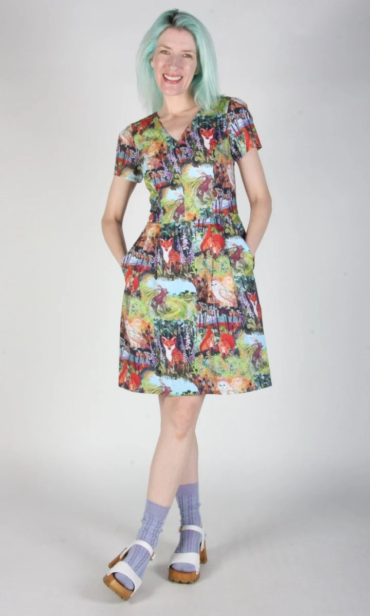 Birds of North America Fruit Dove Dress - Hedgerow (Online Exclusive) - Image 8