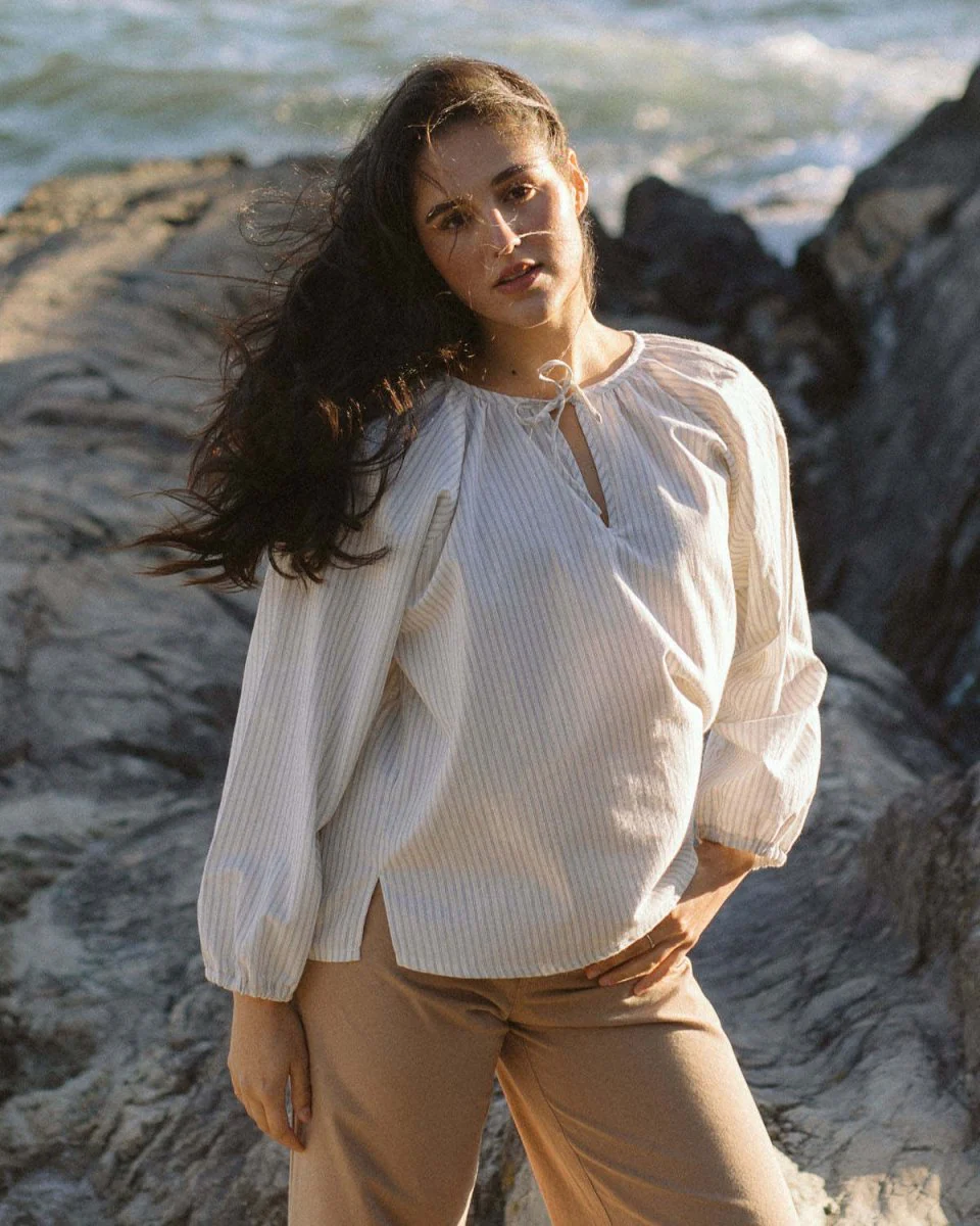 Harly Jae Blossom Blouse (Misty Stripe) - Image 6