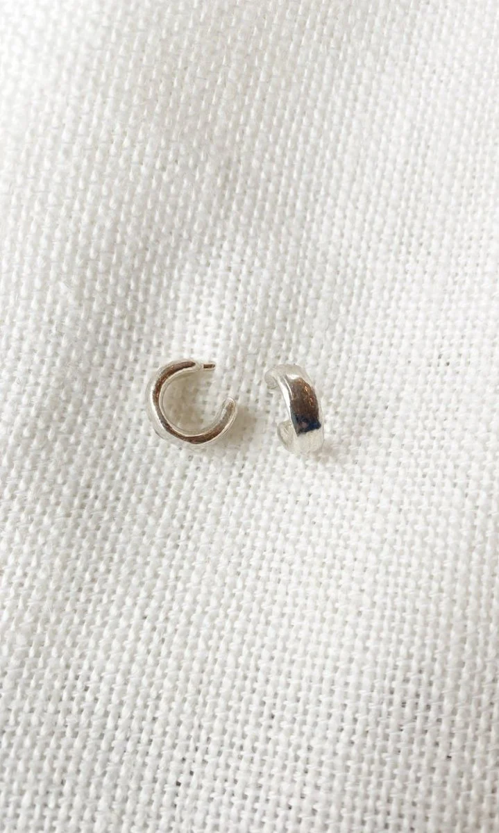 Hawkly Adobe Mini Hoops (Bronze or Silver) - Image 5