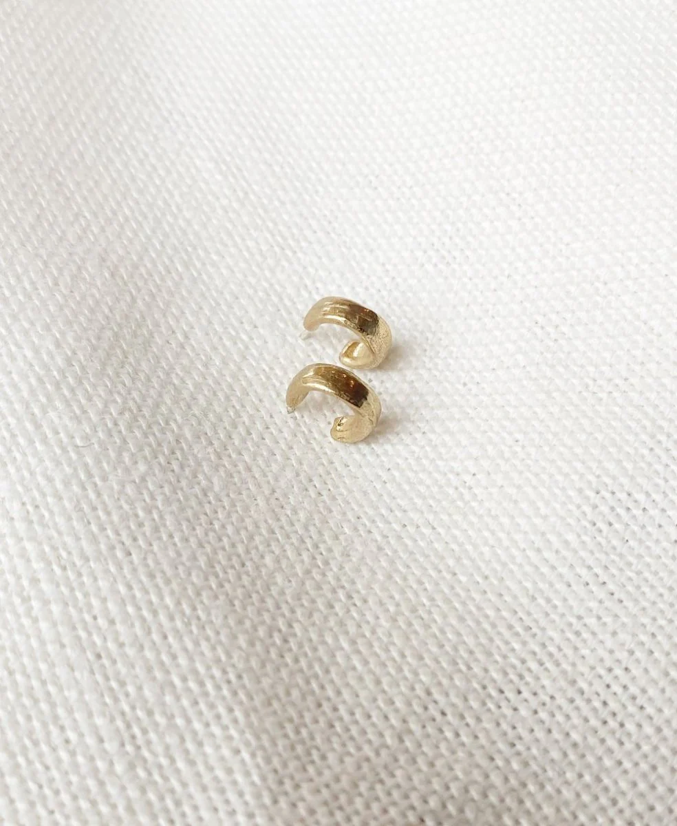 Hawkly Adobe Mini Hoops (Bronze or Silver) - Image 6