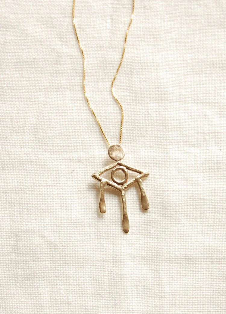 Hawkly Evil Eye Necklace (Silver or Bronze) - Image 3