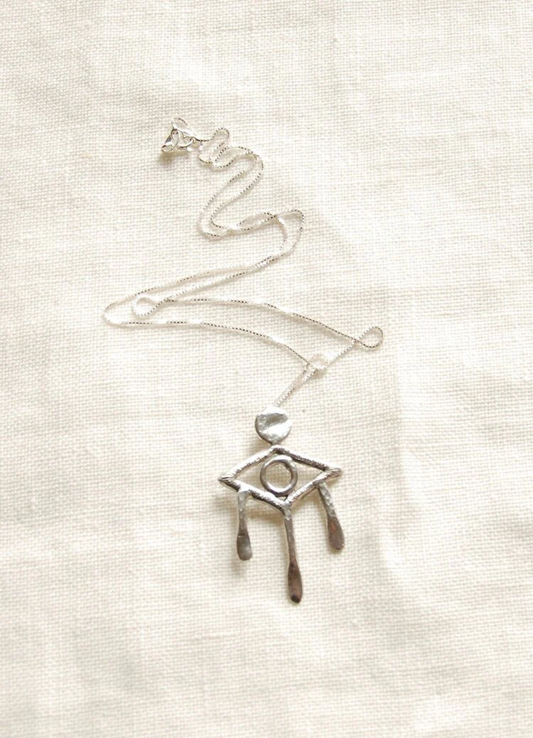 Hawkly Evil Eye Necklace (Silver or Bronze) - Image 5