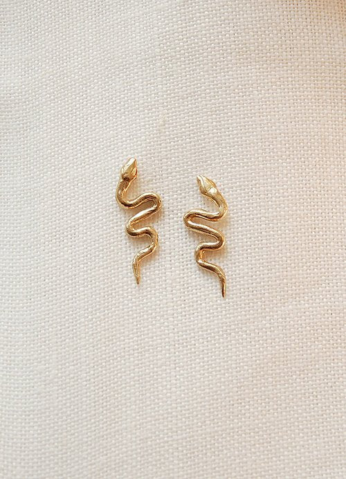 Hawkly Serpent Earrings (Bronze or Silver) - Image 2