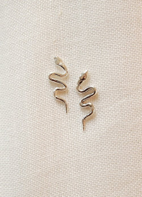 Hawkly Serpent Earrings (Bronze or Silver) - Image 3