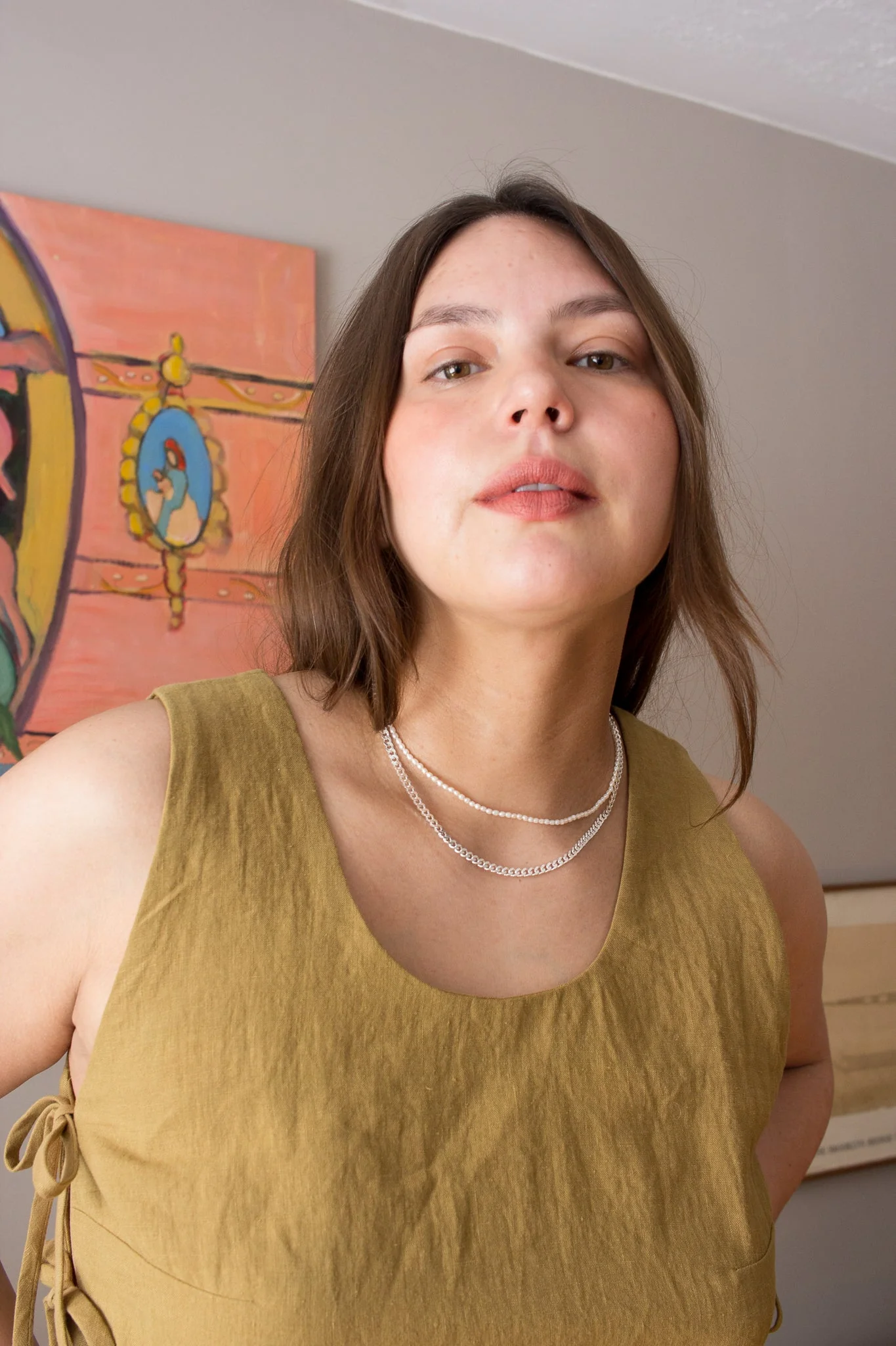 House of Hudson Pearl and Chain Necklace - Image 2